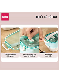 Hộp Cơm giữ nhiệt inox 304, hộp cơm văn phòng tiện dụng an toàn có thể sử dụng cho lò vi sóng