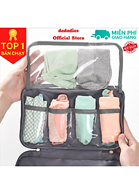 Túi đựng đồ lót đi du lịch, Túi Đựng áo ngực, Đồ Lót Đi Du Lịch Nhiều Ngăn Nhỏ Gọn Không Thấm Nước Tiện Dụng, túi du lịch tiện lợi, hộp vải đựng đồ đa năng, tủ vải quần áo, hộp vải chia ngăn - Hãng dododios
