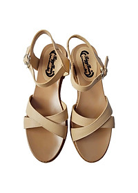 Giày Sandal Cao Gót BIGGBEN Da Bò Thật Cao 4 Phân SDCG52