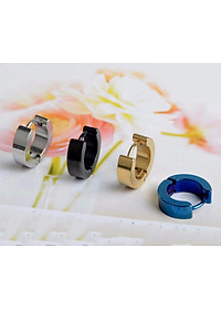 Bông Tai Nam Khuyên Tròn Chất Liệu Thép Titan Ko Rỉ TT 0850 - 1 Cặp