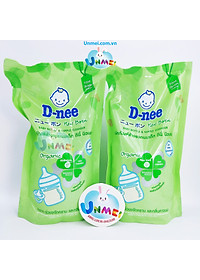 Bộ 2 Gói Nước Rửa Bình Sữa D-nee (550ml x 2)
