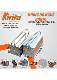 Thùng đựng đồ nghề kirito chất liệu inox 201 và inox 304 cao cấp với nhiều kích thước khác nhau
