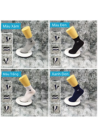 Tất Vớ nam cổ trung trơn AS-PM201. 4 màu: Trắng, đen, xanh, xám. dày dặn, mềm mại, kháng khuẩn khử mùi, không hôi chân.