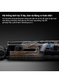 Máy Hút Bụi Lau Sàn Roborock F25 Ultra Khí Nóng Khử Khuẩn 22.000 Pa - Hàng Chính Hãng