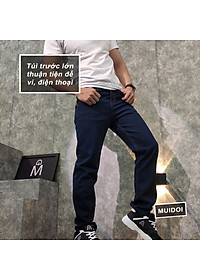 Quần jean nam ống suông MĐ Q62 màu xanh nhạt loại tốt