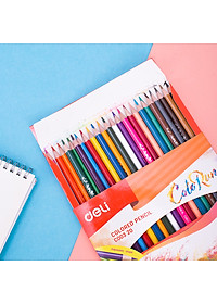 Bút chì màu (hộp giấy) Deli - 12 màu/18 màu/24 màu/36 màu - 1 hộp - EC00300/EC00310/EC00320/EC00330