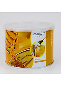 Combo Wax Lông Sáp Lon Mật Ong 400g + 25 Que Trét Sáp Wax + 100 Tờ Giấy Wax Lông