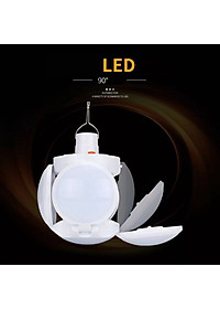 Bóng Đèn Tích Điện 40W , Năng Lượng Mặt Trời 4 Cánh ,Đèn Led Siêu Sáng ,Tiết Kiệm Điện Năng , Chống Nước - HÀNG CHÍNH HÃNG MINIIN