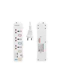 Ổ cắm điện Sunhouse 2 USB 3 lỗ 3 chấu 2.5m SHE- OC2-3RU - Hàng chính hãng