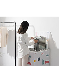 Vỏ Bọc Máy Giặt Áo Trùm Máy Giặt PVC Chống Nước Chống Bụi Cửa Trên, Cửa Đứng Họa Tiết Hình Khối