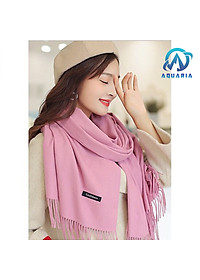 Khăn Choàng Cổ Nam Nữ Unisex Chất Len Cashmere Cao Cấp Mềm Mịn, Khăn Len Quàng Cổ 70x200cm