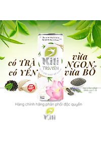 TRÀ YẾN KITI HƯƠNG SEN - "PHÚC LỘC" THÙNG 6 LON(250ml/lon)