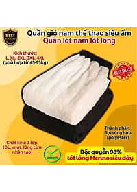 Quần gió lót lông QD2 ấm áp thời trang cho nam, Quần nỉ jogger lót lông QD1 sang trọng và dày dặn D Danido