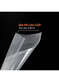 Túi đựng tài liệu A4 Clear bag (CHIỀU DỌC) AO+ không khuy cài (Xấp 5/20 cái)