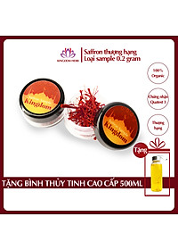 Saffron KingDom - Nhụy Hoa Nghệ Tây Iran Loại Super Negin Thượng Hạng (sample mẫu thử hộp 0.2 gram) 1