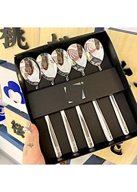 SET 5 THÌA INOX  HÀNG NỘI ĐỊA ĐỨC CÓ HỘP ĐỰNG ĐI KÈM SANG TRỌNG
