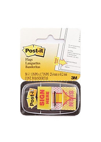 Vỉ 50 miếng noted đánh dấu trình ký Post It Sign Here 3M SB-680-9 - Đánh dấu, phân trang tập vở tài liệu