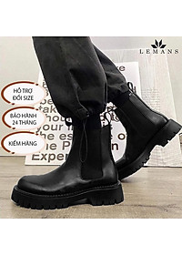 The Classic Chunky Chelsea Boots LeMans CHK02 Giày da bò Chelsea Boots đế Chunky, đế chunky, bảo hành 24 tháng
