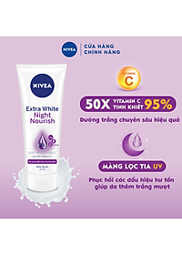 Serum Dưỡng Thể NIVEA Sáng Da Ban Đêm (180 ml) - 88367 (Bao bì thay đổi theo từng đợt nhập hàng)