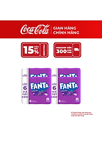[SALE 11.11] Thùng/Lốc 24 Lon Fanta Nho 320ml – Nước Giải Khát Có Gas, Giải Khát Ngay, Coca-Cola Official Store