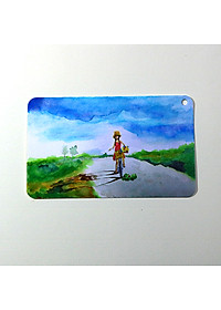 Giấy vẽ màu nước Postcard 40 tờ, vẽ các loại màu nước đẹp, vẽ đẹp cả chì giấy dày 300gsm khổ (8 x 13) cm ARW157 Green Art  - Hàng chính hãng