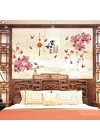 Decal dán tường hoa phú quý ZOOYOO SK2020AB