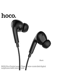 Tai nghe nhét tai jack cắm Type-C có mic hoco. M101 Pro tương thích rộng với các máy Android chân Type C và cho Iphone 15 Ipad Chân Type C  - Hàng chính hãng