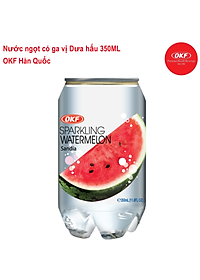 Nước ngọt có ga giải khát vị Dưa hấu (NƯỚC DƯA HẤU CÓ GA) 350ML X 6 CHAI OKF Hàn Quốc