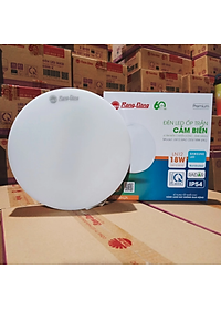 Đèn LED ốp trần cảm biến chuyển động có tích hợp cảm biến ánh sáng Rạng Đông Model: LN12.RAD 220/18w HL