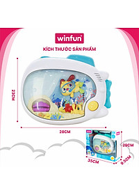 Đèn ngủ 3 chức năng, 2 chế độ nhạc - ru ngủ cho bé  từ 0 tháng tuổi Winfun 720000-NL