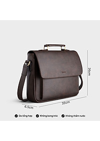 Túi Trita ( Thời trang nam nắp gập phối quai trên - Túi đeo chéo da RTN8 )