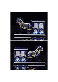 Tượng nước hoa ngựa kéo xe, kèm lọ tinh dầu để xe ô tô