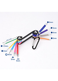 Bộ sửa chữa đa năng ABG nhỏ gọn, bộ lục giác màu sắc nhiều chi tiết trong 1