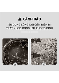 Nồi Cơm Điện Sứ Dưỡng Sinh Mishio MK365 lòng sứ nguyên chất 0.8L không chứa chất chống dính - Hàng chính hãng