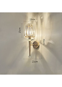 Đèn tường LYSNO pha lê cao cấp trang trí nội thất hiện đại, sang trọng.