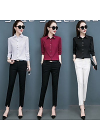 Áo sơ mi nữ công sở thiết kế cơ bản sành điệu cá tính tay dài Haint Boutique SM150
