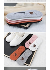 Combo 5 đôi tất lười nữ hình mèo xinh xắn