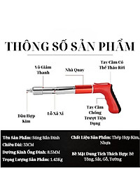 Máy Bắn Đinh Bê Tông Sắt Thép Hạt Nổ – Công Suất Lớn, Siêu Bền, Tặng Đinh & Hộp Dụng Cụ Sẵn Sàng Sử Dụng