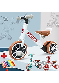 Xe chòi chân thăng bằng cho bé MOTION, có bàn đạp 2in1 yên bằng da, khung xe chắc chắn – TẶNG KÈM ĐÀN XYLOPHONE 8 THANH CHO BÉ, xe tập đi, xe 3 bánh,xe thăng bằng