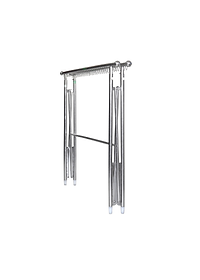 GIÁ PHƠI ĐỒ 2 NHÁNH DUY LỢI INOX - TẶNG 10 MÓC ÁO KÉP NHỰA CAO CẤP DUY LỢI