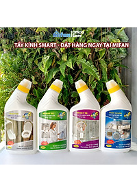 Tẩy Cặn Canxi Trên Kính SMART TK - Vệ Sinh Sạch Cặn Bám Lâu Ngày Vách Kính Nhà Tắm, Gương - MIFAN Phân Phối Chính Hãng