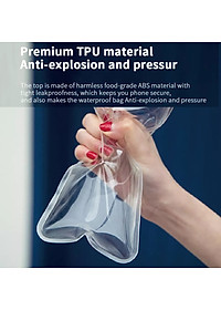 Túi chống nước waterproof cao cấp cho điện thoại 6.9 inch trở xuống chuẩn chống nước IPx8 hiệu WIWU Aqua không ảnh hưởng chất lượng ảnh chụp quay video - hàng nhập khẩu