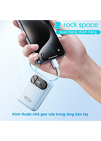 Pin sạc dự phòng Rockspace Y11 sạc nhanh 22.5w dung lượng 20000mAh có tích hợp kèm dây sạc - Hàng chính hãng bảo hành 12 tháng