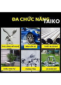 Sơn Bạc Mạ Crom Sơn Xịt Mạ TAIKOMI Sáng Bóng 350ml Chai Sơn Mạ Siêu Bóng Làm Mới Ô tô Xe Máy, Vật Dụng Trang Trí