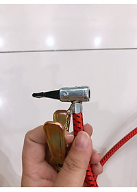 Dụng cụ bơm hơi bánh xe đạp chân đa năng mini dùng cho xe đạp, xe máy 