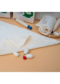 Khăn Mặt Tơ Tằm SenSilk - Combo Quà Tặng Cho Bé 2 khăn (30*30cm) - Tussar Towel 100% Silk made in Vietnam