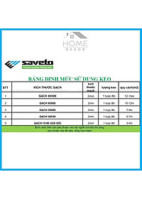 COMBO Keo Chít Mạch Saveto Epoxy 2 Thành Phần, Keo Chà Ron Gạch, Keo Chà Ron 2 Thành Phần-Keo Kẻ Chỉ Gạch Cao Cấp Saveto 400ml(5 món)