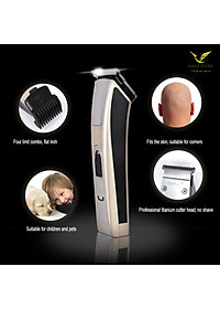 Tông Đơ Cắt Tóc Kemei 5017 Công Suất 5W Tặng Bộ Kéo Hớt Tóc - Máy Cắt Tóc Đa Năng Lưỡi Sát Có Thể Chấn Viền - Hàng Chính Hãng