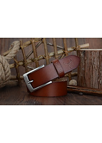 Thắt Lưng Da Bò Chính hãng COWATHER XF018 Nâu Vàng