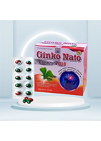 Viên uống bổ não Ginko nato coenzyme q10 - Hộp 100 viên - Giúp hoạt huyết, giảm xơ vữa động mạch, tăng